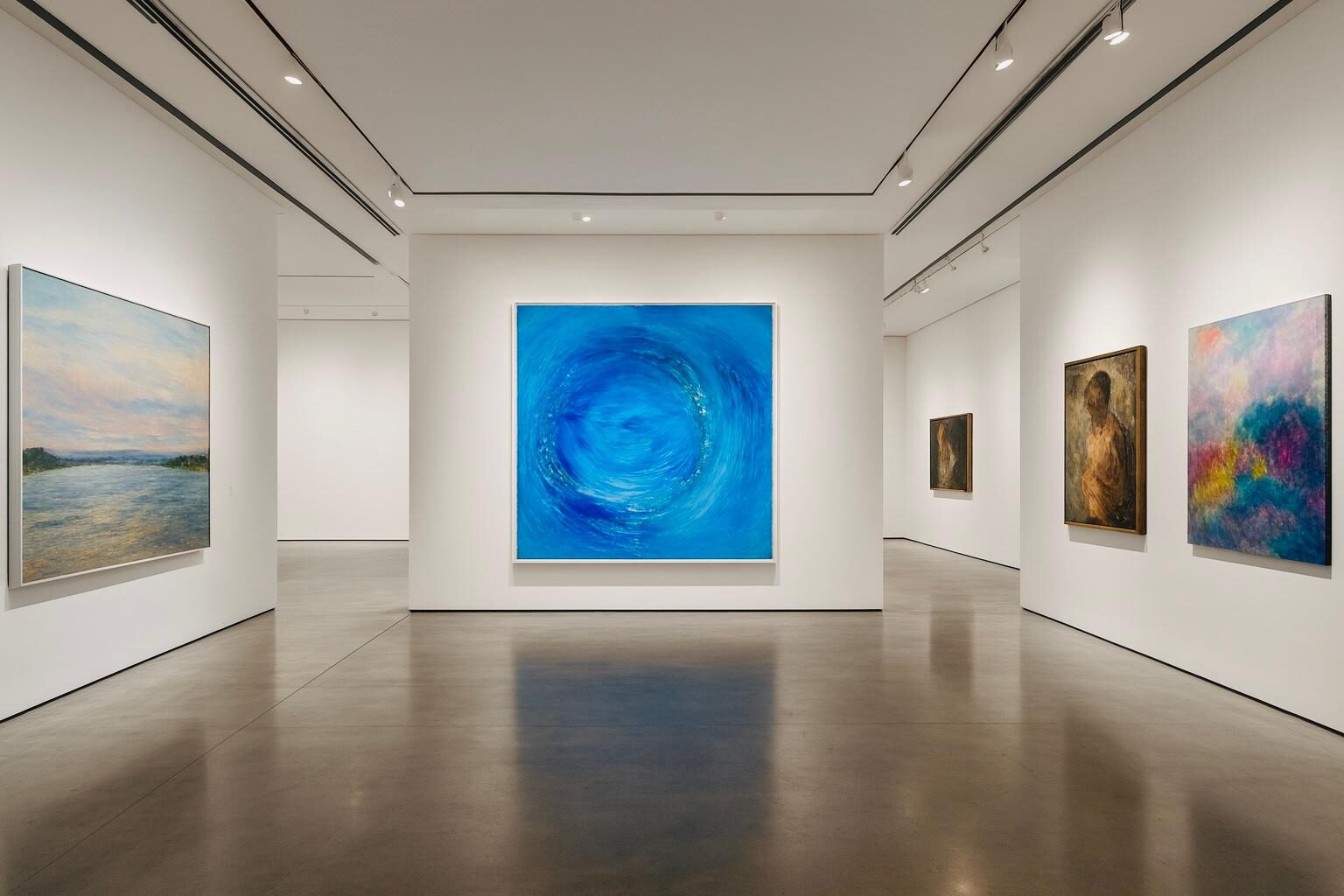 Werk in einer Galerieausstellung